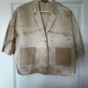 COS Silk Button Down